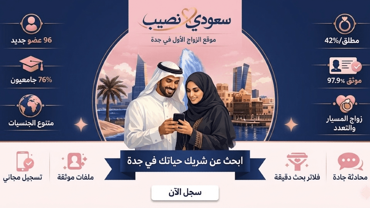 موقع زواج جدة : ابحث عن شريك حياتك بين آلاف الأعضاء الموثقين